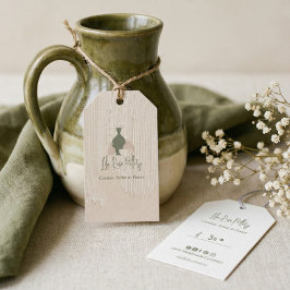 Etiqueta Para Presente Handmade Pottery Business Brand Gift & Price Tag 