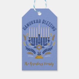 Etiqueta Para Presente Hanukkah Bênção personalizada