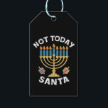 Etiqueta Para Presente Hanukkah Hoje Não Papai noel o judeu Chanukah<br><div class="desc">Hanukkah Hoje Não Papai noel o judeu Chanukah</div>