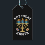 Etiqueta Para Presente Hanukkah Hoje Não Papai noel o judeu Chanukah<br><div class="desc">Hanukkah Hoje Não Papai noel o judeu Chanukah</div>