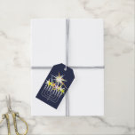ETIQUETA PARA PRESENTE HANUKKAH LUZ MENORAH<br><div class="desc">Uma brilhante e festiva menorah Hanukkah e luzes.</div>