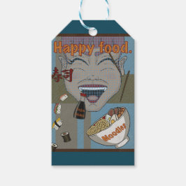 Etiqueta Para Presente Happy food