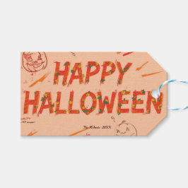 Etiqueta Para Presente Happy Halloween card , Minimalist Modern halloween