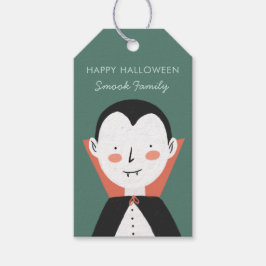 Etiqueta Para Presente Happy Halloween Dracula