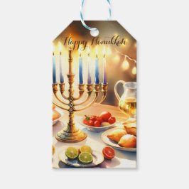 Etiqueta Para Presente Happy Hanukkah