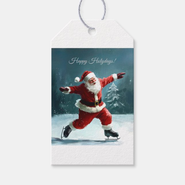 Etiqueta Para Presente Happy Holydays  (Frente)