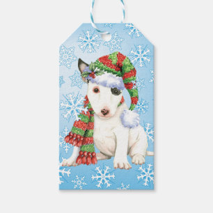 Etiqueta Para Presente Happy Howlidays Mini Bull Terrier