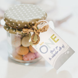 Etiqueta Para Presente Happy One First Birthday boy Gift Tag