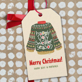 Etiqueta Para Presente Happy Ugly Sweater Season