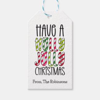 Etiqueta Para Presente Have A Holly Jolly Christmas Gift Tag