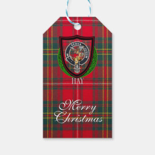 Etiqueta Para Presente Hay Scottish Clan Tartan & Brasão