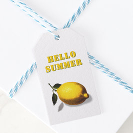 Etiqueta Para Presente Hello Summer Lemon Favor