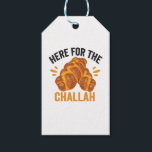 Etiqueta Para Presente Here For the Challah Funny Jewish Hanukkah Bread<br><div class="desc">chanukah, menorah, hanukkah, dreidel, jewish, Chrismukkah, holiday, horah, christmas, challah</div>