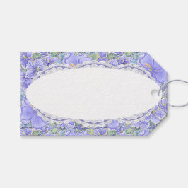 Etiqueta Para Presente Hibiscus & lace BLUE
