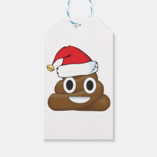 Etiqueta Para Presente Hilarious Xmas Poop Emoji