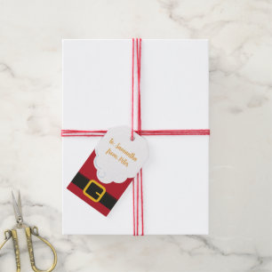 Etiqueta Para Presente Ho Ho Espero que Você Tenha Sido Bom - Vermelho Cr