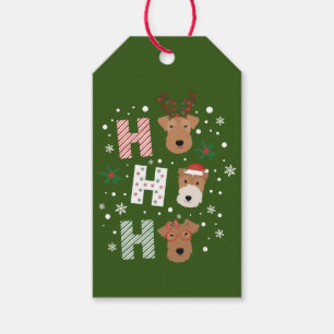 Etiqueta Para Presente Ho Ho Welsh Terrier Feliz Natal