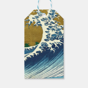 Etiqueta Para Presente Hokusai Big Wave Japão Art