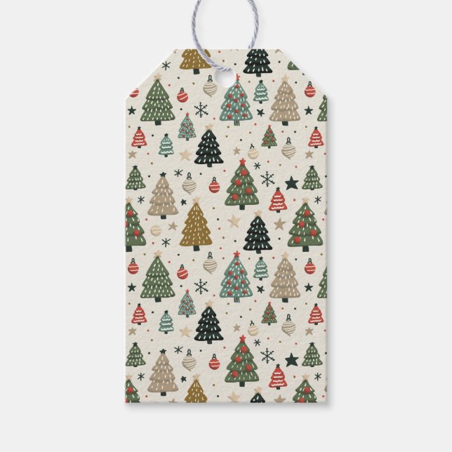 Etiqueta Para Presente Holiday Echoes  (Frente)