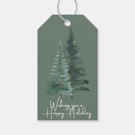 Etiqueta Para Presente Holiday Gift Tag | Green Wrapping Tag Set