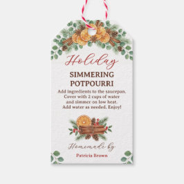 Etiqueta Para Presente Holiday Simmering Potpourri Recipe