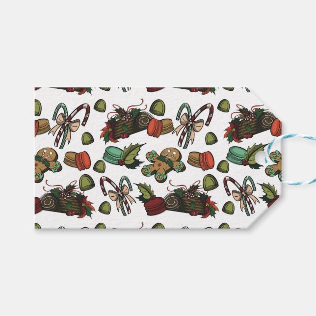 Etiqueta Para Presente Holiday Sweets (Frente (horizontal))