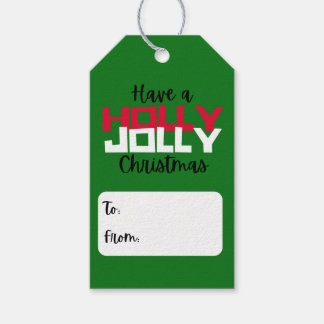 Etiqueta Para Presente Holly Jolly Christmas Gift Tag