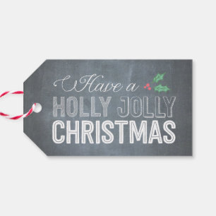 Etiqueta Para Presente Holly Jolly Natal Holiday Dags