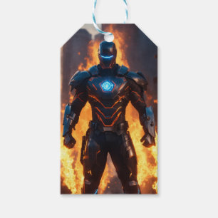 Etiqueta Para Presente Homem de Ferro: Realismo Futuro do Nó com Braço Es