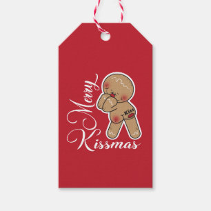 Etiqueta Para Presente Homem de Gingerpão de Kissmas, Feliz bonita