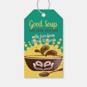 Etiqueta Para Presente Homemade soup in a jar gift tag recipe directions