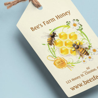 Etiqueta Para Presente Honey Beer Honey Beekeeper Apiarist Personalizado