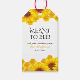 Etiqueta Para Presente Honeycomb Meant to Bee Bridal Shower Thank You 