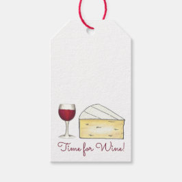 Etiqueta Para Presente Hora do Vinho Vermelho + Etiqueta de presente de q