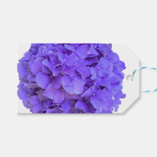 Etiqueta Para Presente Hortênsias roxas lilases lavandas Flores roxas