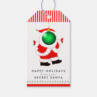 Etiqueta Para Presente Humor de Papai Noel Secreto