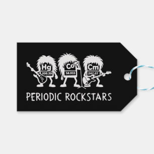 Etiqueta Para Presente Humor de Química de Rockstars Periódicos