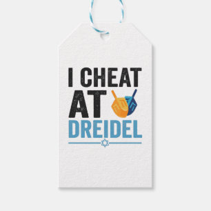 Etiqueta Para Presente I Cheat at Dreidel Funny Jewish Game Holiday Gift