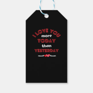 Etiqueta Para Presente I Love You More Today Than Yesterday Romantic Quot
