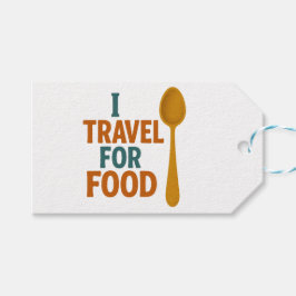 Etiqueta Para Presente I Viagem Para Comida - Vintage Spoon Adventure