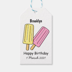 Etiqueta Para Presente Ice pop cartoon