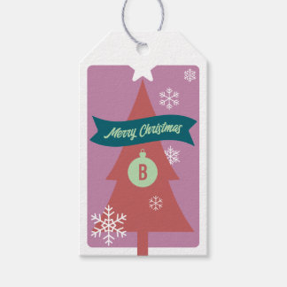 Etiqueta Para Presente Ícones de Natal Monogramados Natal