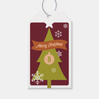 Etiqueta Para Presente Ícones de Natal Monogramados Natal