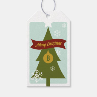 Etiqueta Para Presente Ícones de Natal Monogramados Natal