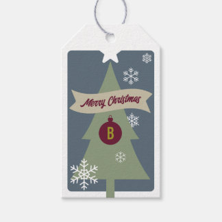 Etiqueta Para Presente Ícones de Natal Monogramados Natal