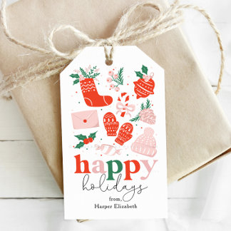 Etiqueta Para Presente Ícones festivos