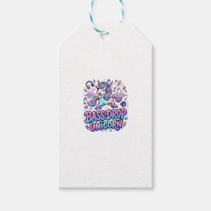 Etiqueta Para Presente Ideia de Presente Unicórnio Drop de Bass Typografi