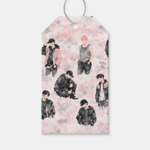 Etiqueta Para Presente Ídolos de K-Pop Estéticos Silhueta Streetwear
