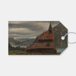 Etiqueta Para Presente Igreja de Madeira Norueguesa (por Knud Baade)