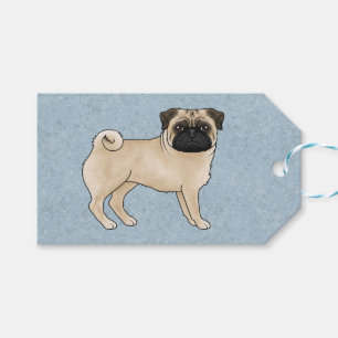 Etiqueta Para Presente Ilustração de desenho animado fofo da raça de cach